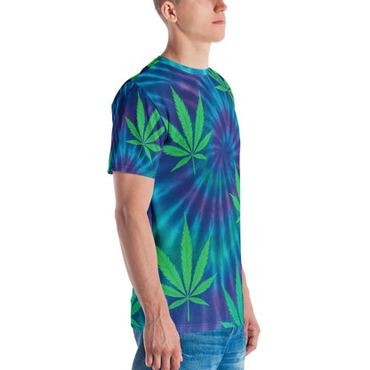 Tie-dye Weed leaves Men's t-shirt