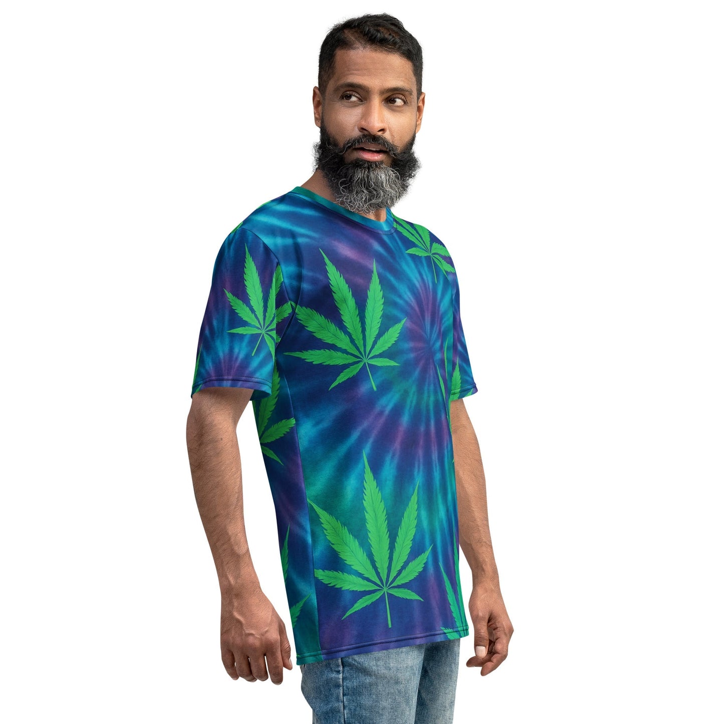 Tie-dye Weed leaves Men's t-shirt