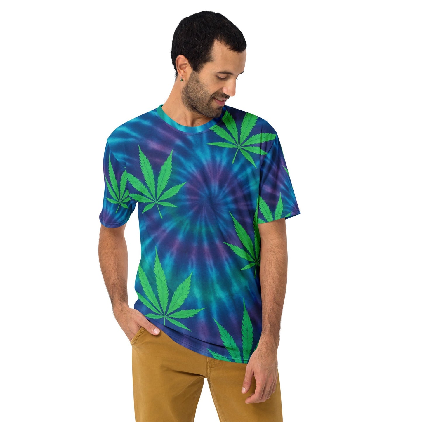 Tie-dye Weed leaves Men's t-shirt