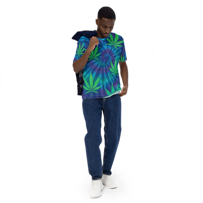 Tie-dye Weed leaves Men's t-shirt