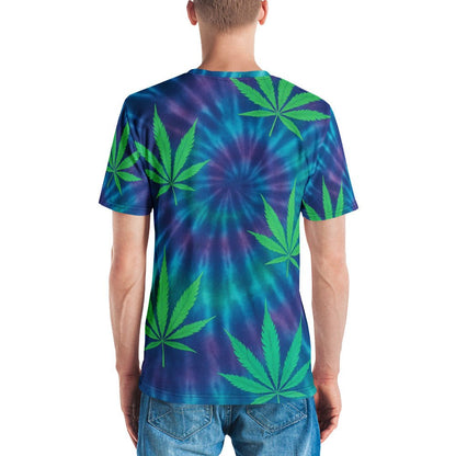 Tie-dye Weed leaves Men's t-shirt