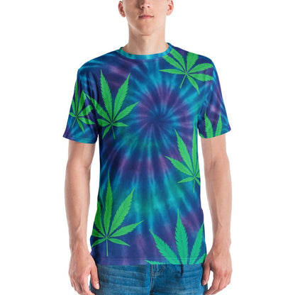Tie-dye Weed leaves Men's t-shirt