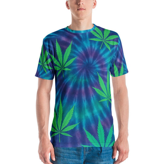 Tie-dye Weed leaves Men's t-shirt