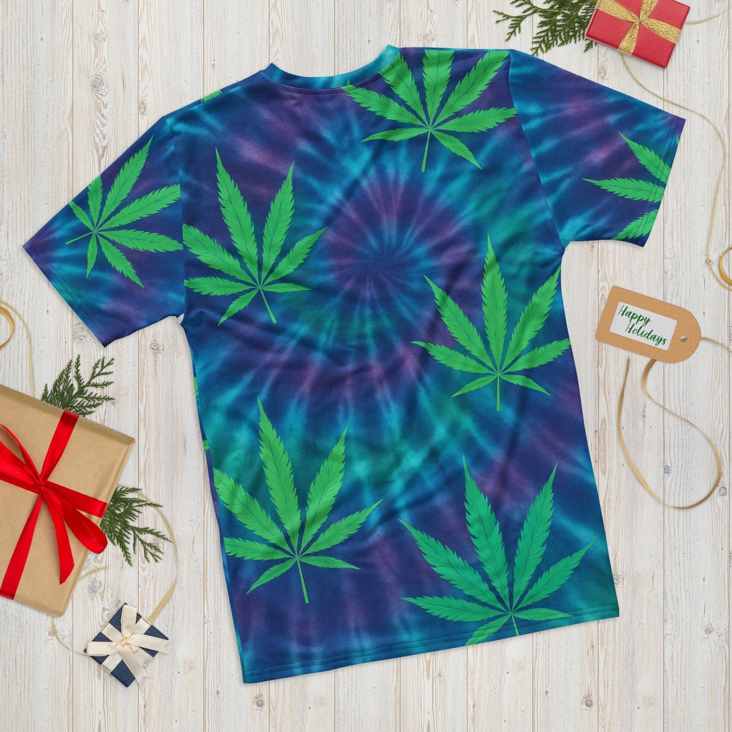 Tie-dye Weed leaves Men's t-shirt