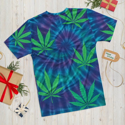 Tie-dye Weed leaves Men's t-shirt