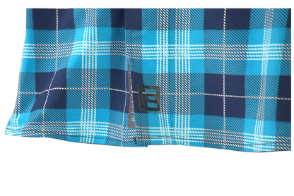 The Titan - Blue Plaid Long Sleeve