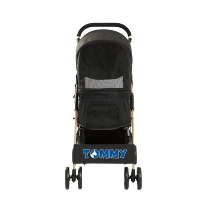 Tommy Pet Stroller for Dogs and Cats Black 15kg Capacity