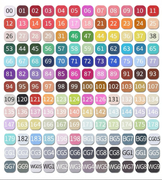 Touch 168-Piece Dual-Tip Alcohol Marker Set