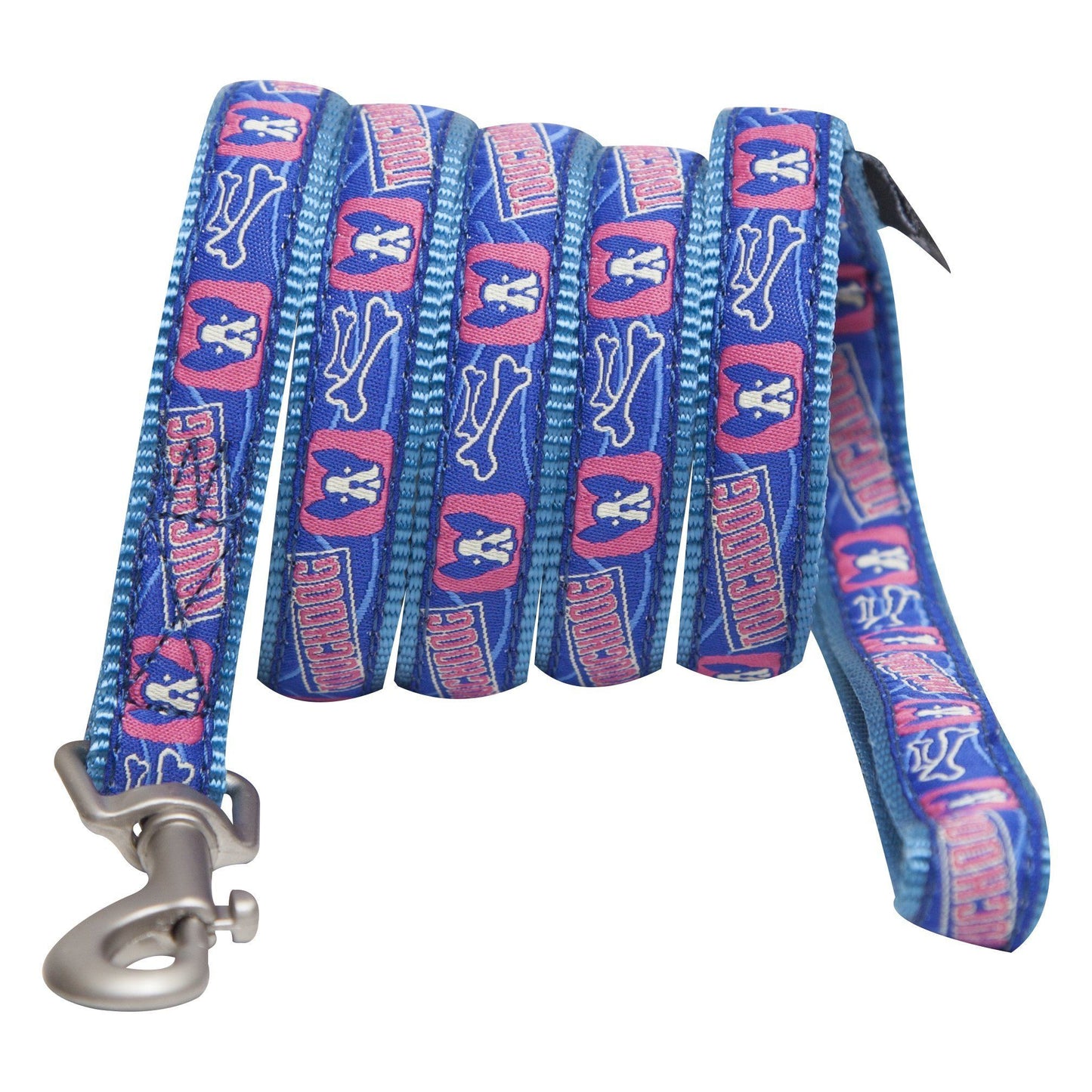 Touchdog 'Bone Patterned' Tough Stitched Embroidered Collar and Leash
