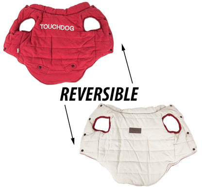 Touchdog ® Waggin Swag Ultra-Plush Insulated and Reversible Dog Coat