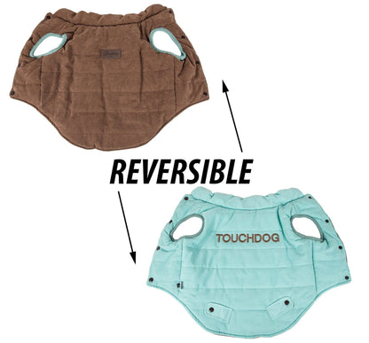 Touchdog ® Waggin Swag Ultra-Plush Insulated and Reversible Dog Coat