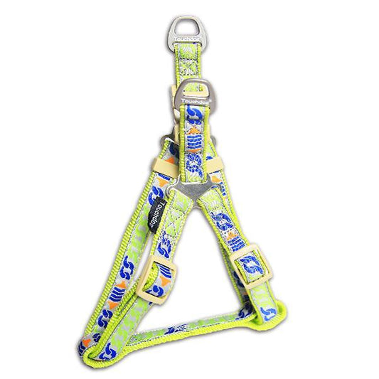Touchdog Tough Stitched Durable Embroidered Leash and Harness - Yellow