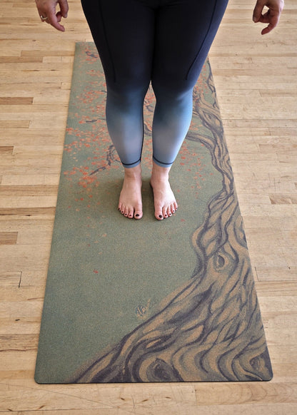 Tree Pose Cork Yoga Mat