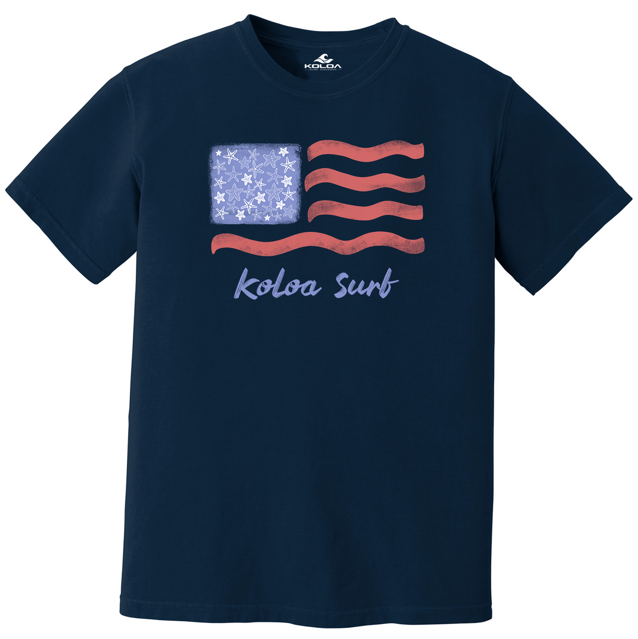 Koloa Starfish Flag Pigment Dyed T-Shirt