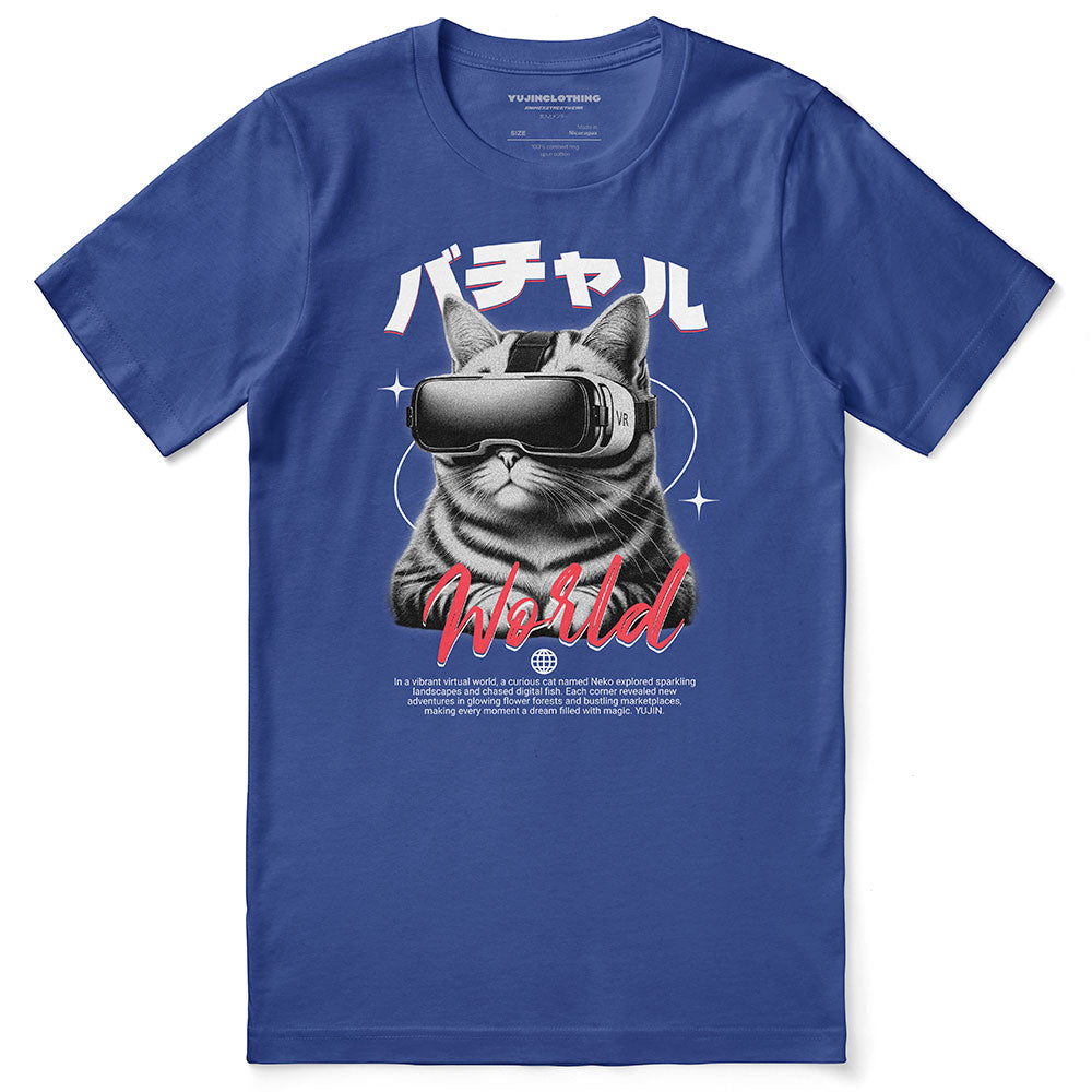 Virtual World Cat T-Shirt