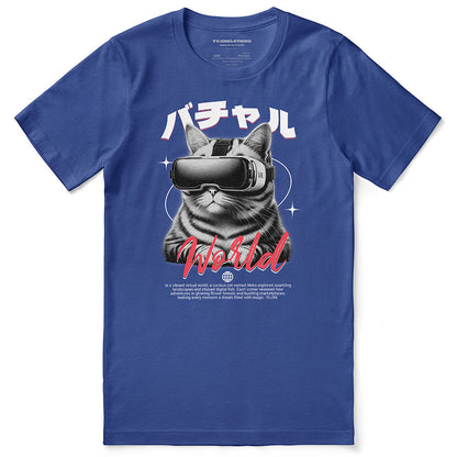 Virtual World Cat T-Shirt