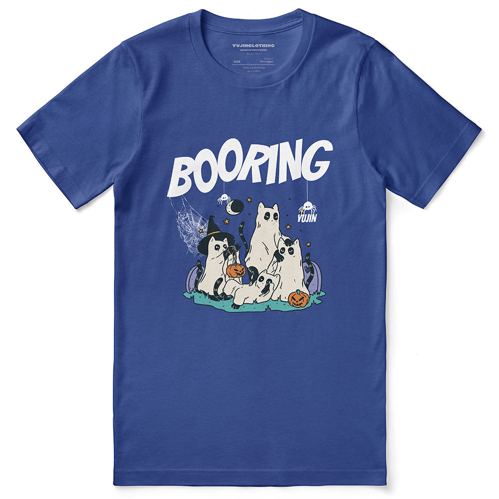 Booring Halloween Cat T-Shirt
