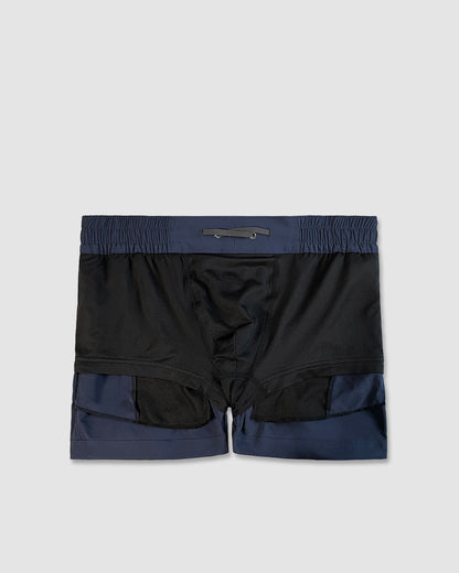Swim Shorts Red Yellow Horizontal Stripes