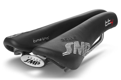 Selle SMP TT4 Time Trial Saddle with Steel Rails (Black)