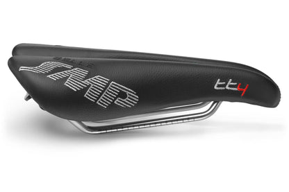 Selle SMP TT4 Time Trial Saddle with Steel Rails (Black)