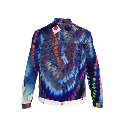 Oracle Rising Shibori Men's Jean Jacket