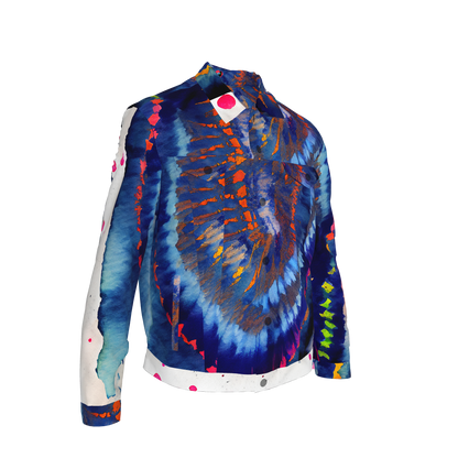 Oracle Rising Shibori Men's Jean Jacket