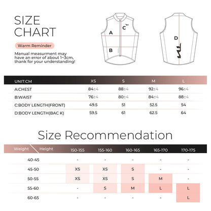 TVI Women's Cycling Vest Windproof - MJ008