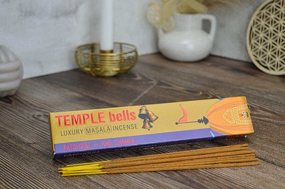 Incense Stick - Namaste India Temple Bells - Patchouli + Nag Champa 15g