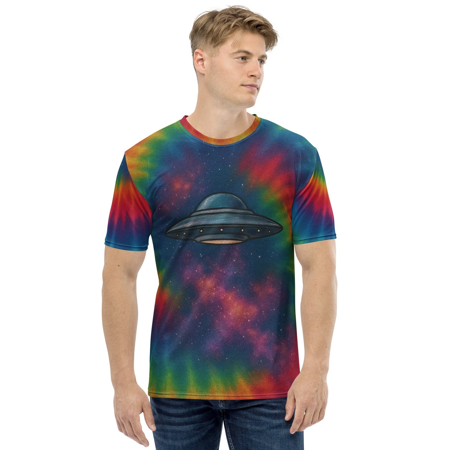 UFO Galaxy Tie-dye  t-shirt