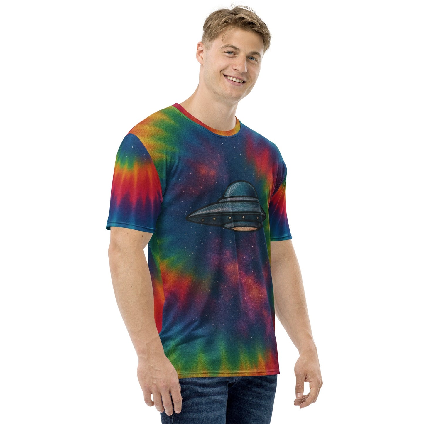 UFO Galaxy Tie-dye  t-shirt