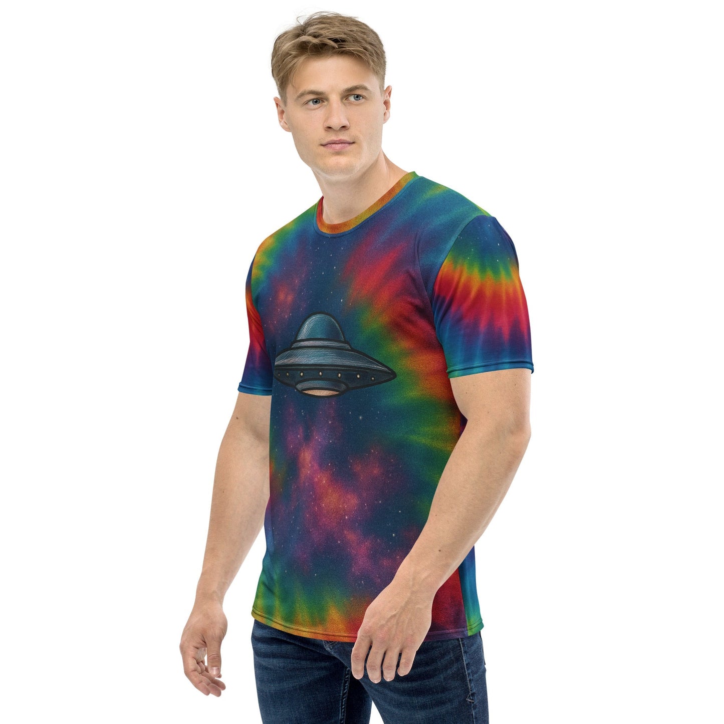 UFO Galaxy Tie-dye  t-shirt