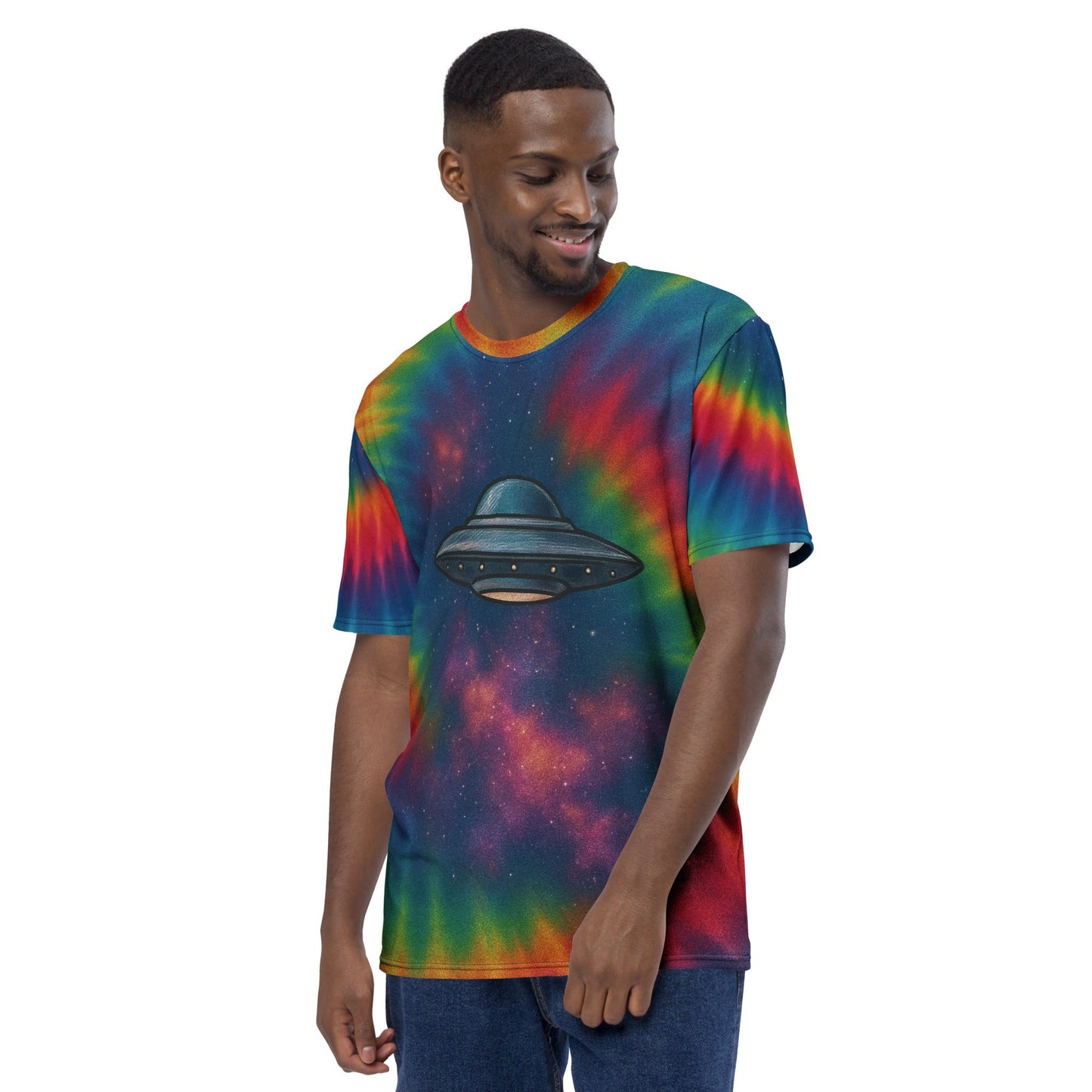 UFO Galaxy Tie-dye  t-shirt