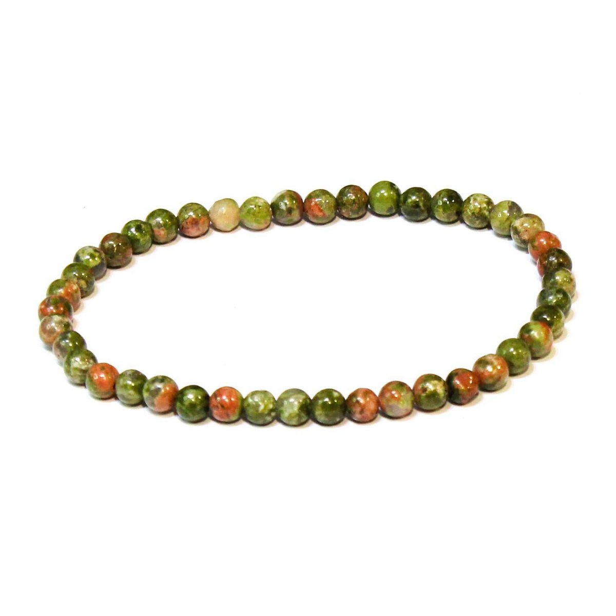 Unakite Round Bead Bracelet - Balance, Healing & Presence