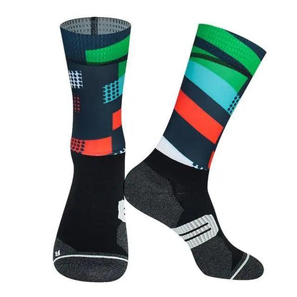Unisex Anti Slip Socks Professional Bike Street Sports Socks Cycling Socks For Men And Women  Breathable Socks 37-44