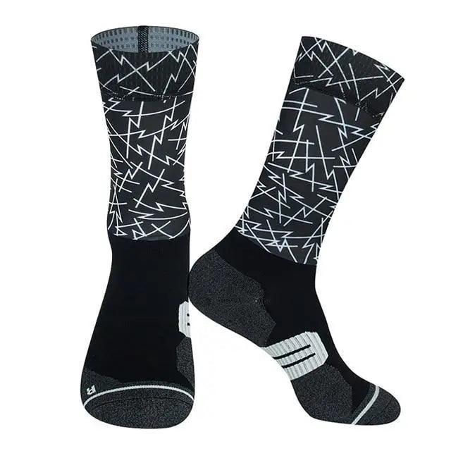 Unisex Anti Slip Socks Professional Bike Street Sports Socks Cycling Socks For Men And Women  Breathable Socks 37-44