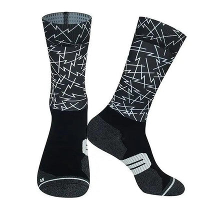 Unisex Anti Slip Socks Professional Bike Street Sports Socks Cycling Socks For Men And Women  Breathable Socks 37-44