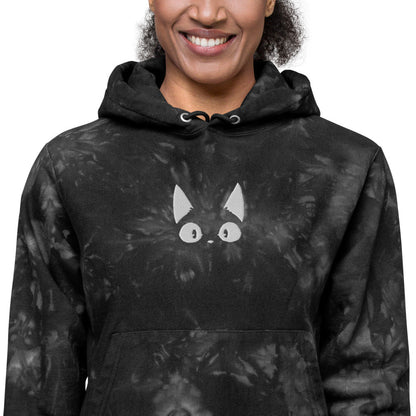 Amazed Cat Tie-Dye Hoodie