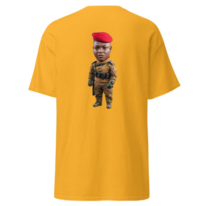 Ibrahim Traoré Fine Embroidery Unisex classic tee