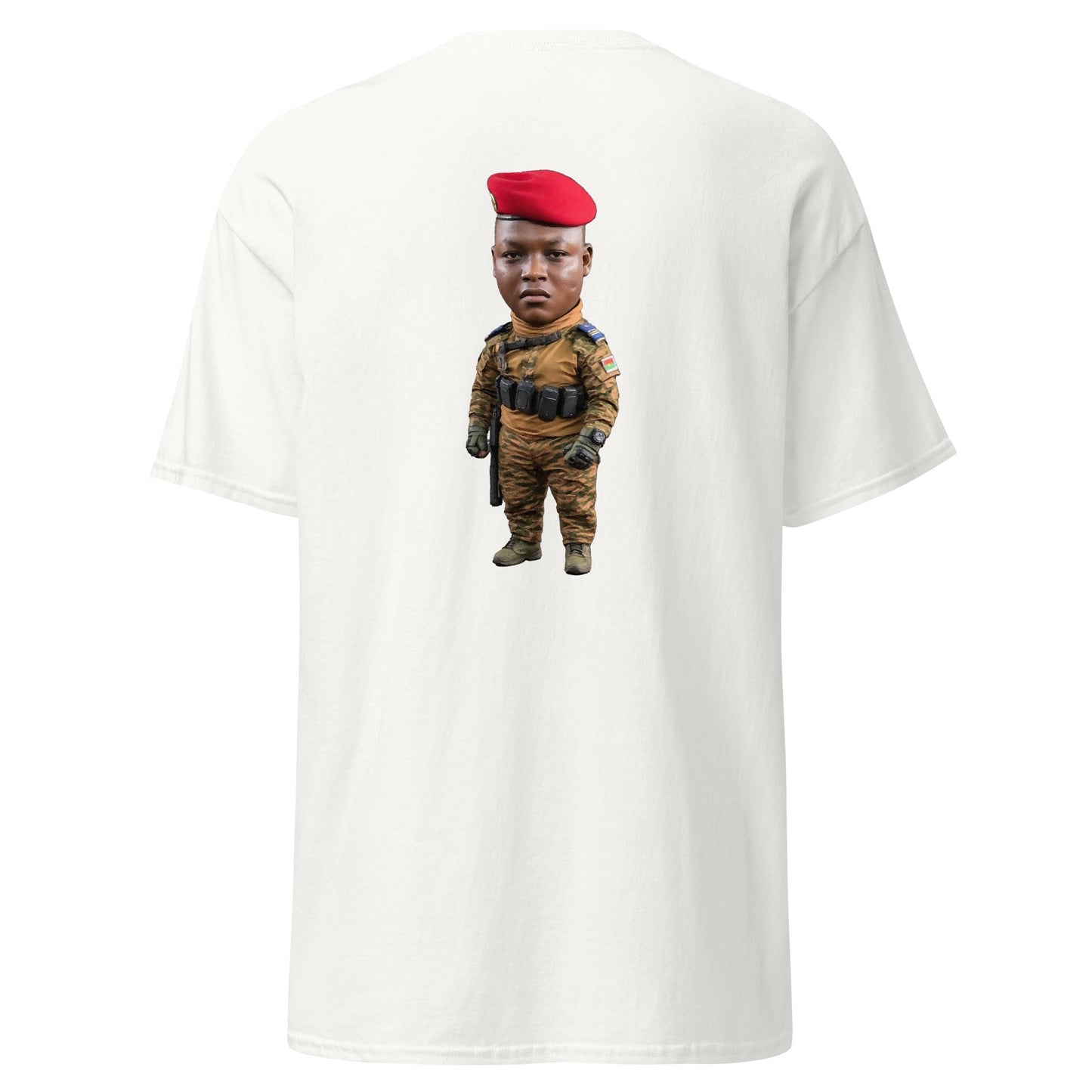 Ibrahim Traoré Fine Embroidery Unisex classic tee