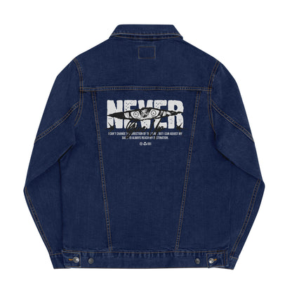 Never Give Up Denim Jacket