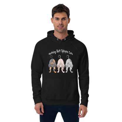"NOTHING BUTT SPHYNX CATS" UNISEX ECO HOODIE