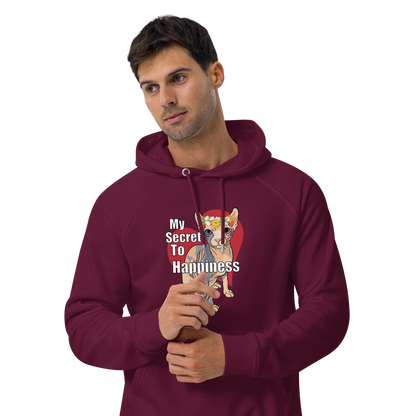 "MY SECRET TO HAPPINESS" UNISEX ECO TEE