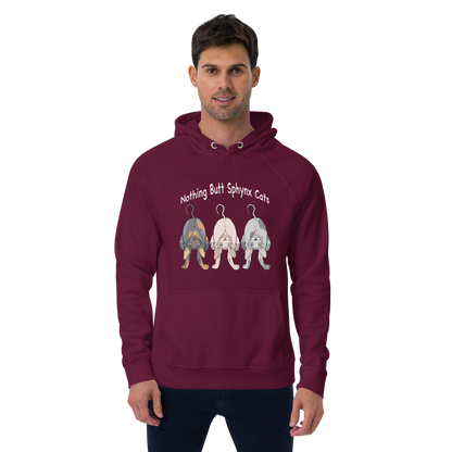 "NOTHING BUTT SPHYNX CATS" UNISEX ECO HOODIE