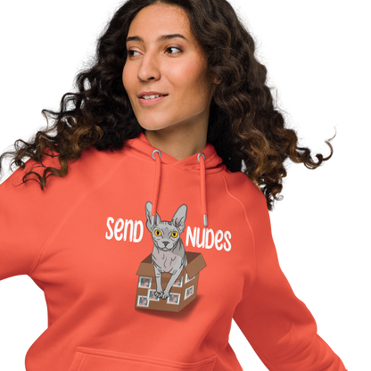 "SEND NUDES" WOMEN'S ECO HOODIE