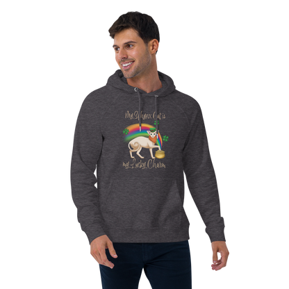 "MY SPHYNX IS MY LUCKY CHARM" UNISEX ECO HOODIE