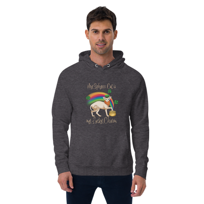 "MY SPHYNX IS MY LUCKY CHARM" UNISEX ECO HOODIE