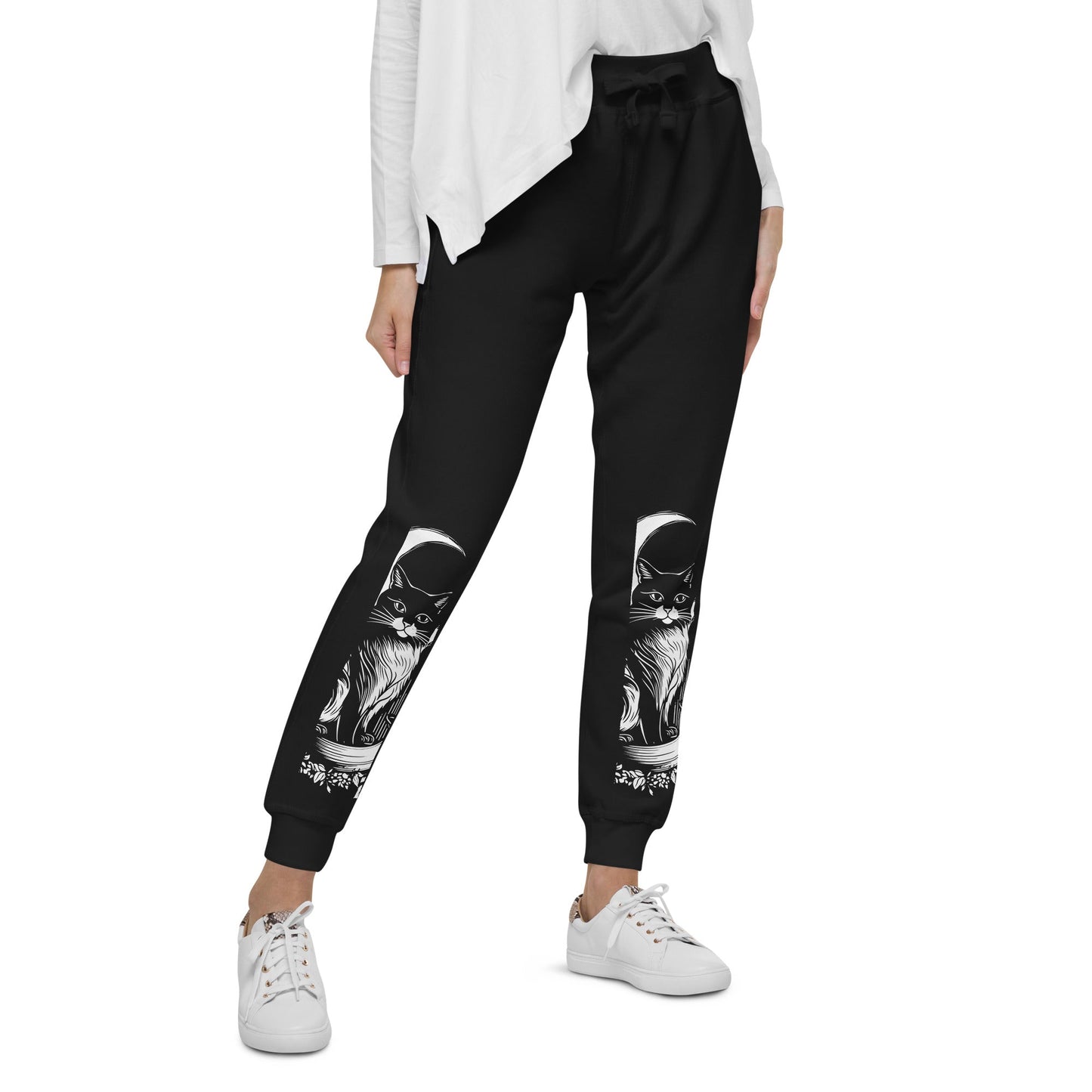 Moon And Cat Sweatpants