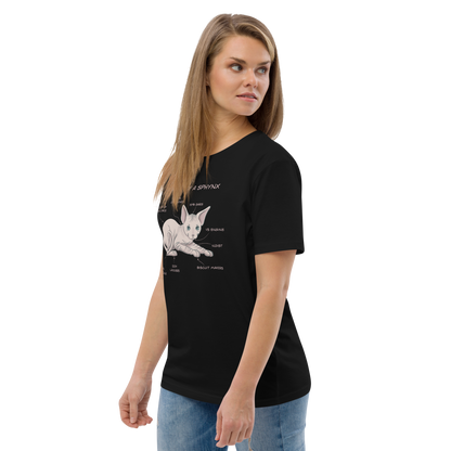 "ANATOMY OF A SPHYNX" UNISEX ORGANIC TEE