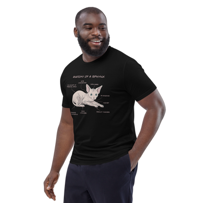 "ANATOMY OF A SPHYNX" UNISEX ORGANIC TEE