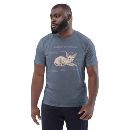 "ANATOMY OF A SPHYNX" UNISEX ORGANIC TEE